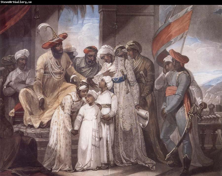 Henry Singleton The Sons of Tipu Sultan Leaving their Father